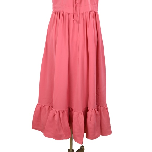 J. Crew Drapey Spaghetti-Strap Dress in Bright - Picture 2 of 8
